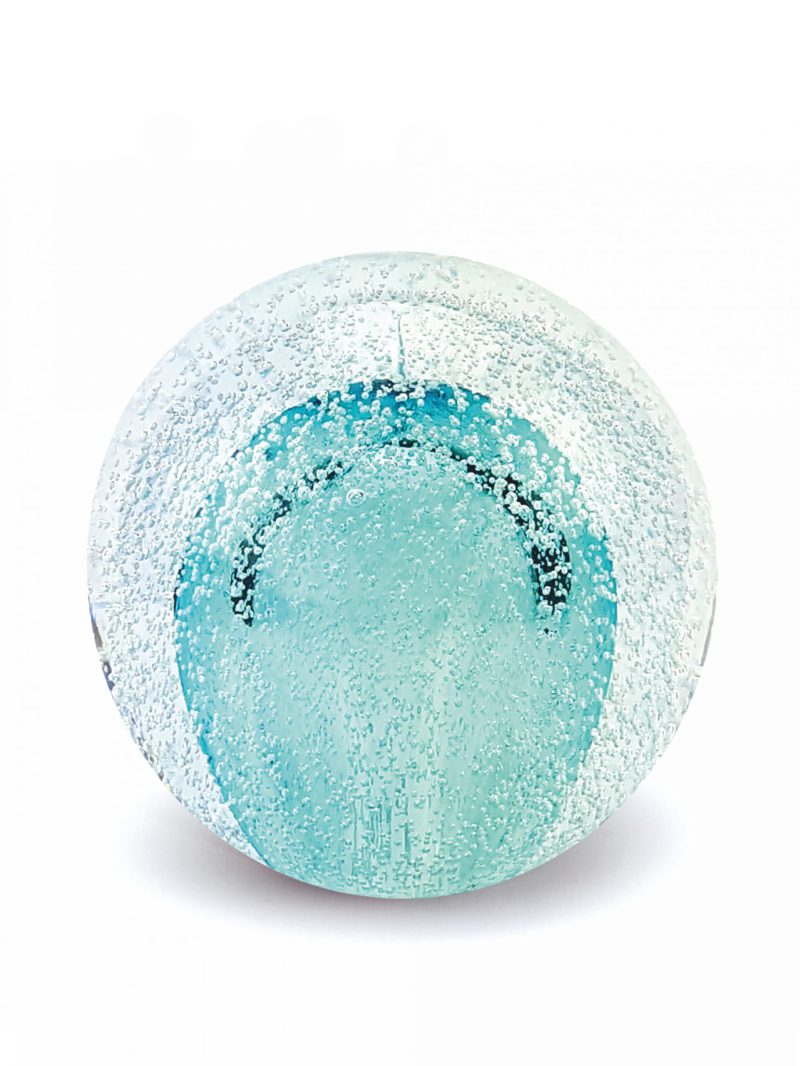 Mini urne - Ligne Stardust Bulb Transparant | 100 ml | Turquoise