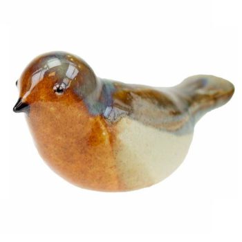Céramique - Oiseau | 30 ml | Robin | Rouge brun