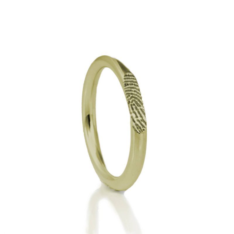 Bague - avec empreinte digitale | Or