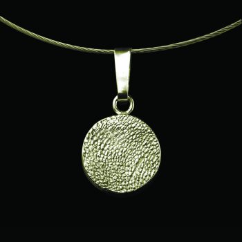 Pendentif Empreinte digitale ronde - Or | 1.5mm