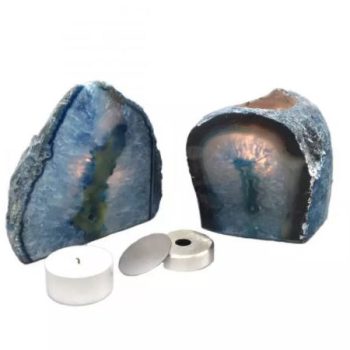 Urne en pierre naturelle - Agate à réchaud | 20 ml | Turquoise