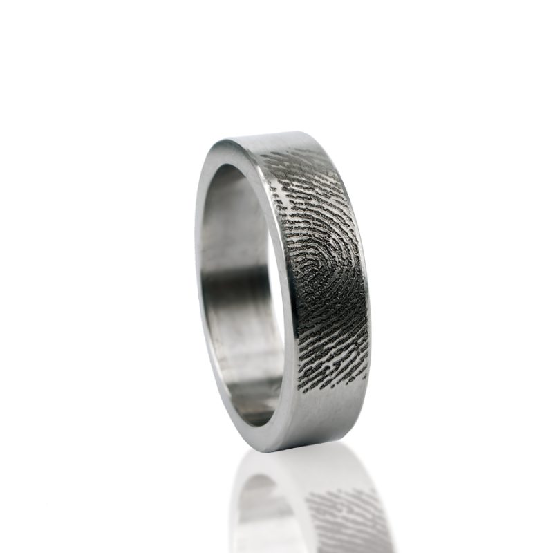 Bague pour empreintes digitales - en titane