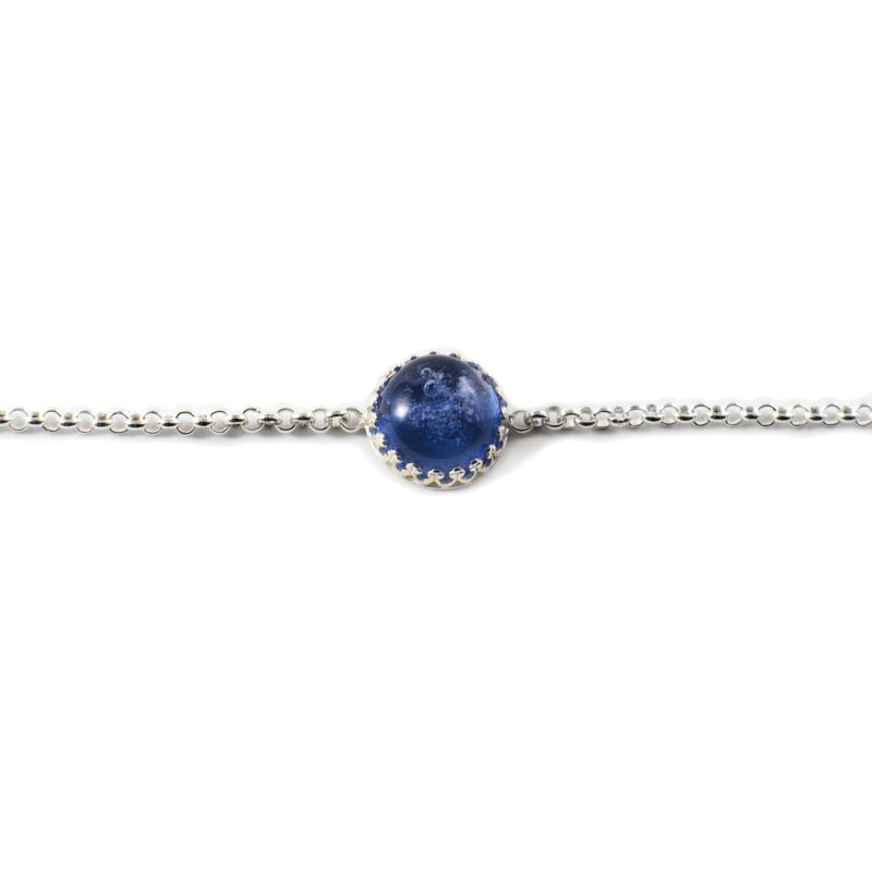 Bracelet - avec monture Filigrain | avec cabochon de frêne rond de 14 mm