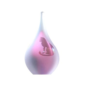 Urne animalière - Goutte givrée Chat assis | Petit 50 ml