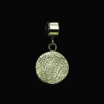 Breloque ronde pour empreinte digitale - 1.5 mm | Or