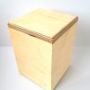Urne en bois - en bouleau | contreplaqué | avec couvercle | 3,5 litres
