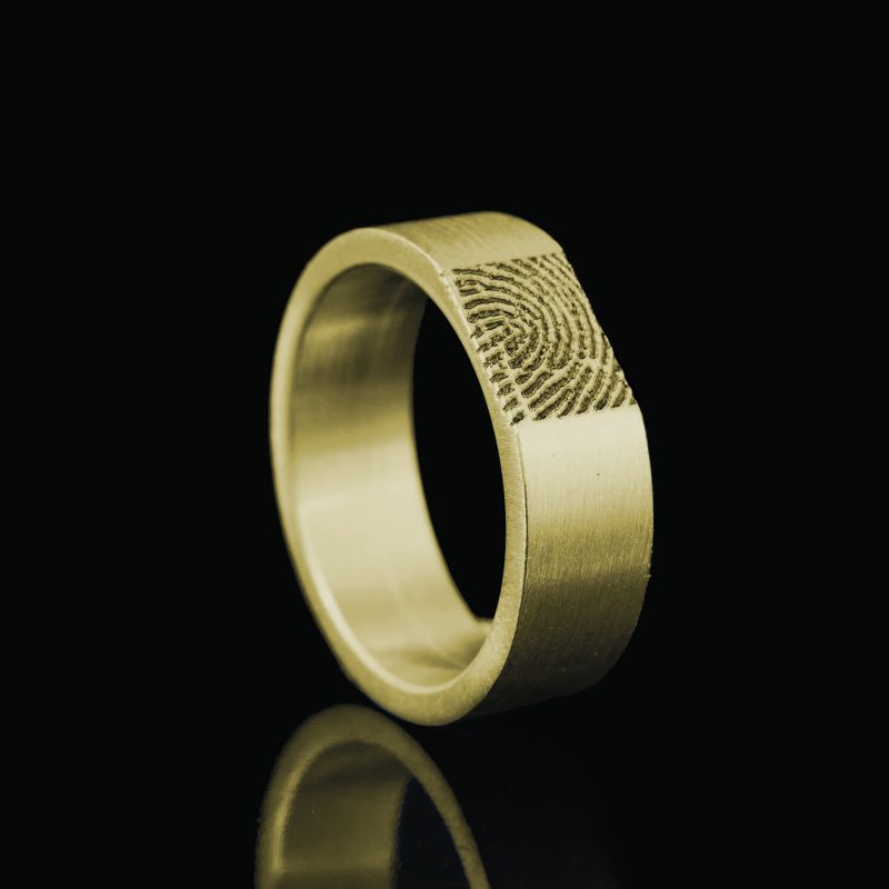 Bague pour empreintes digitales - Droite | Or