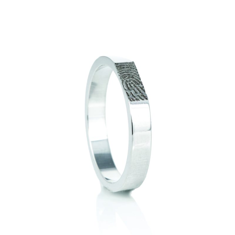 Bague pour empreintes digitales - Argent