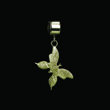 Pendentif empreinte de papillon - Or