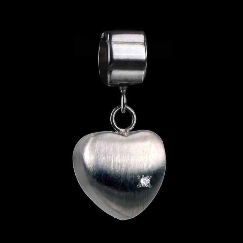 Pandora Breloque en forme de coeur - avec bouchon à vis | et zirconium | en argent sterling