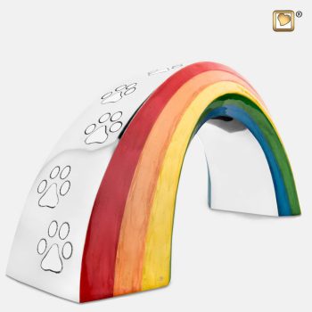 Urne de jardin - Arc-en-ciel | 1,35 litre | Argent poli Grand