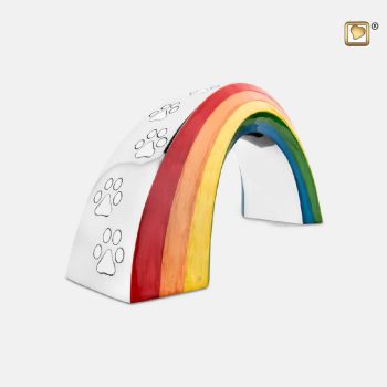 Urne de jardin - Arc-en-ciel | 0,80 litre | Argent poli | Petite