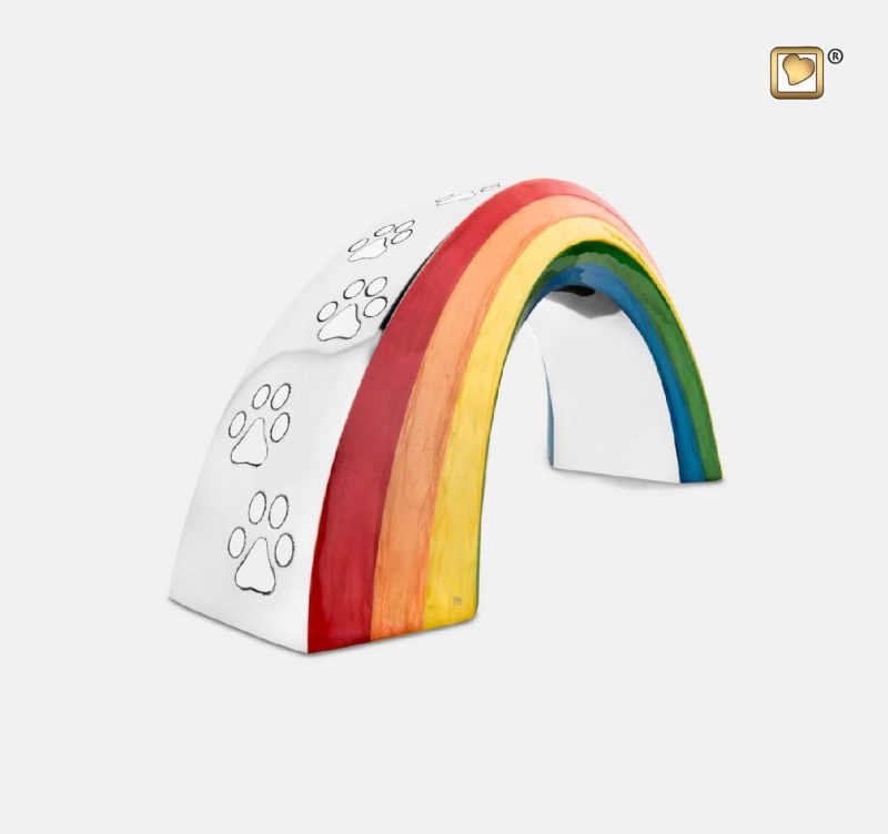 Urne de jardin - Arc-en-ciel | 0,80 litre | Argent poli | Petite