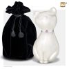 Urne kat - PrincessCat Swarovski | 0,70 litre Pearl | midnight Brushed pewter