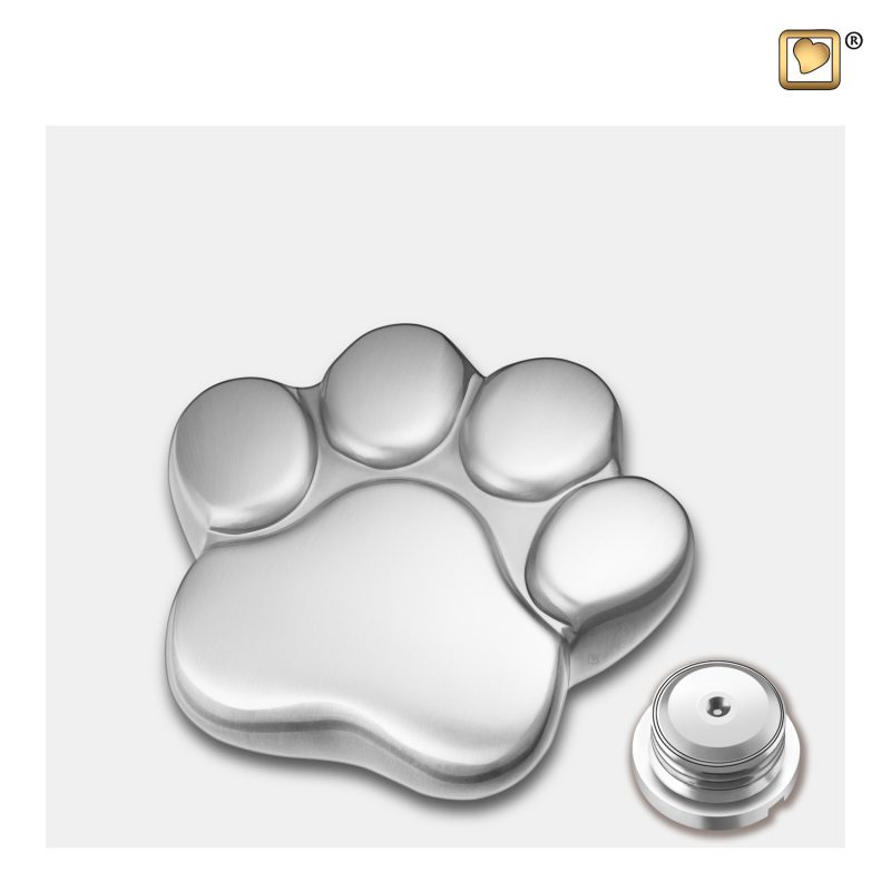 Urne funéraire - LovePaw | 0,055 litre | Etain brossé | Mini