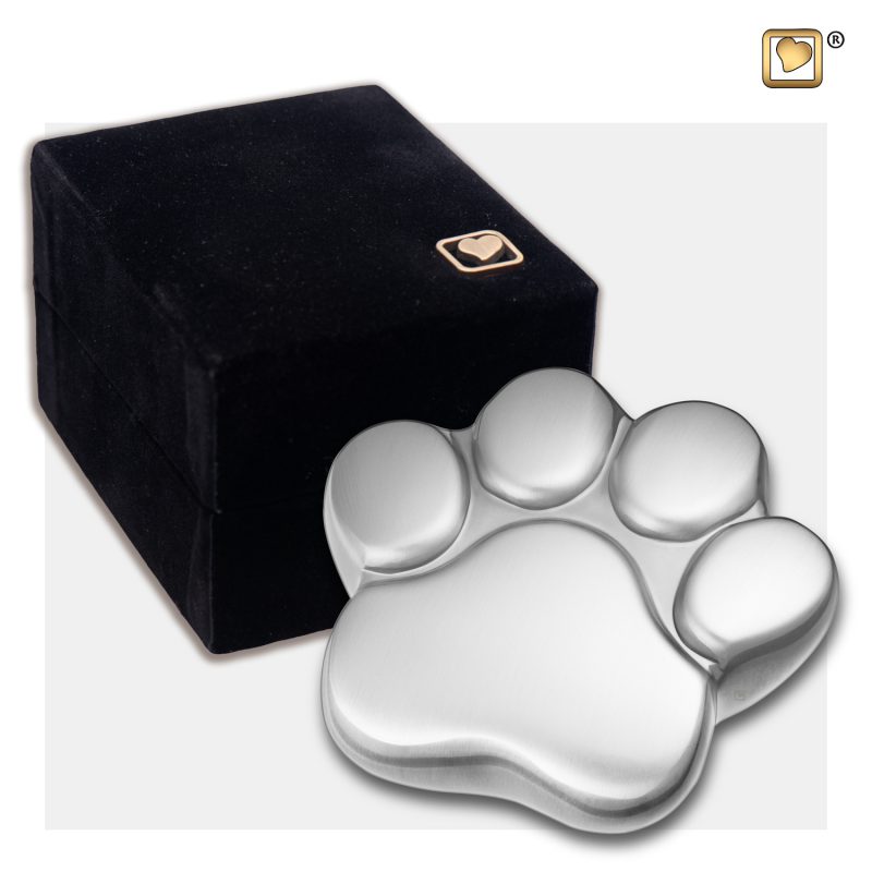Urne funéraire - LovePaw | 0,055 litre | Etain brossé | Mini