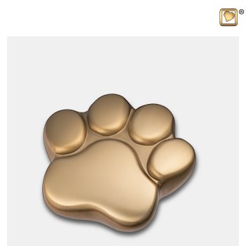 Urne funéraire - LovePaw | 0,055 litre | Or brossé | Mini