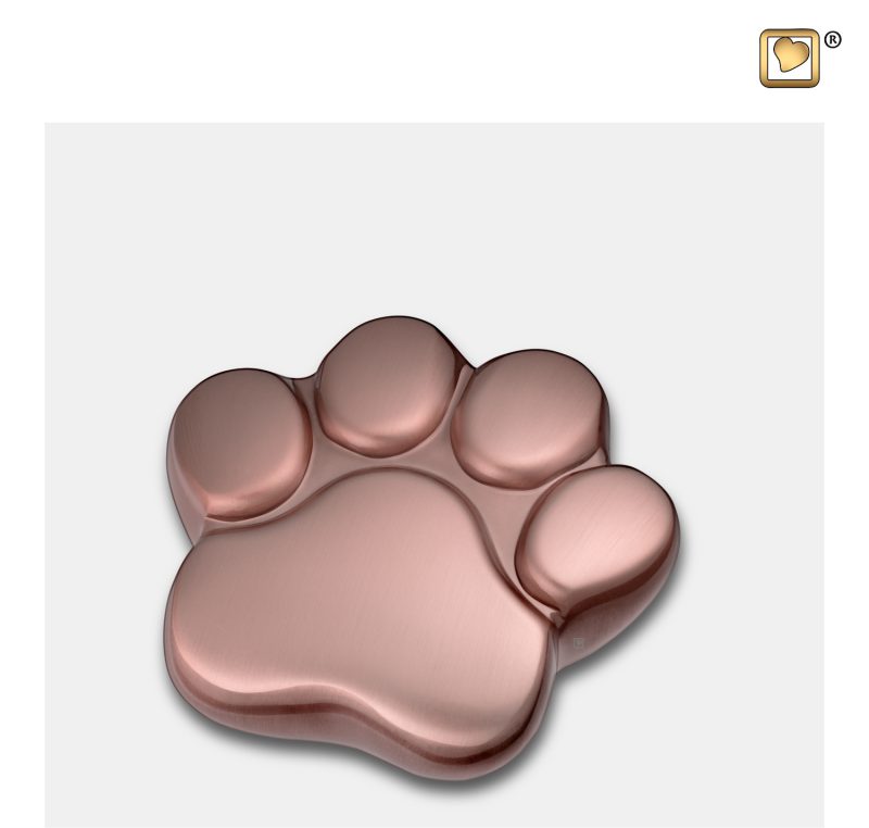 Urne funéraire - LovePaw | 0,055 litre | Or brossé | Mini