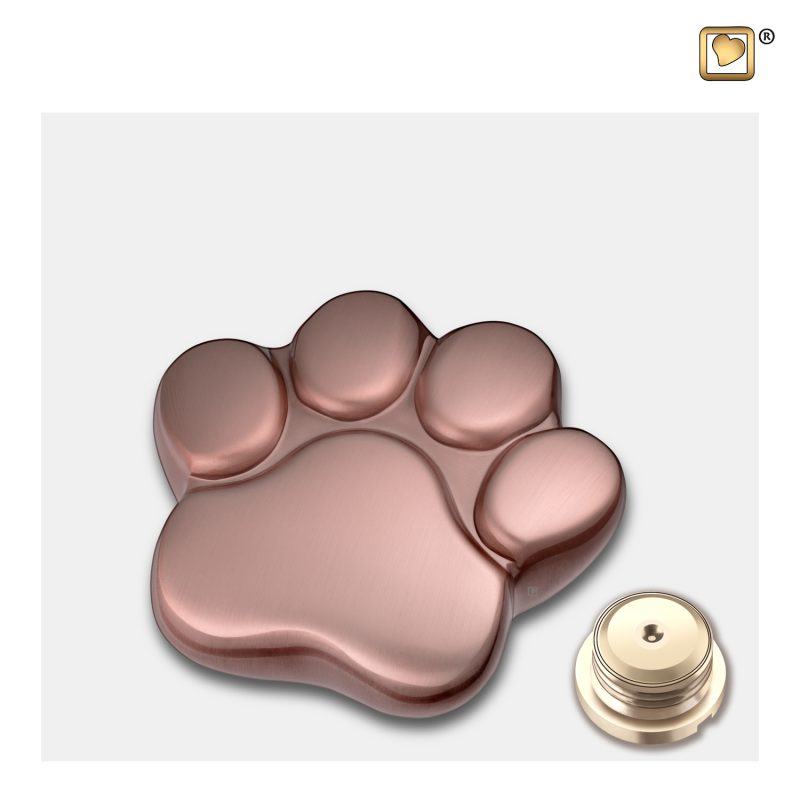 Urne funéraire - LovePaw | 0,055 litre | Or brossé | Mini