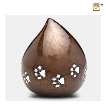 Urne pour animaux - Lovedrop | 1.10 litres Pearl | Bronze Bru pewter