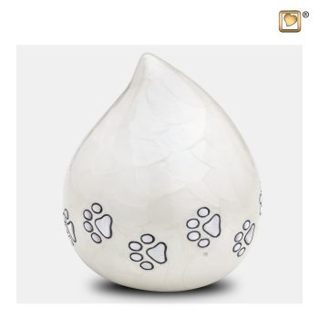 Urne pour animaux - Lovedrop | 1,10 litres Pearl | White Bru pewter