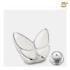 Urne vlinder - Wings of Hope | 0,045 liter | Pearl White Polished Silver tint Small