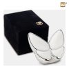 Urne vlinder - Wings of Hope | 0,045 liter | Pearl White Polished Silver tint Small