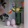 Mini urn – Keramische urn | medium 650 ml inclusief vaasje en waxinelichthouder | diverse kleuren - roze