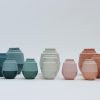 Mini urne - Urne en céramique | set de 150 ml et 650 ml avec vase assorti | différentes couleurs