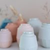 Mini urne - Urne en céramique | set de 150 ml et 650 ml avec vase assorti | différentes couleurs