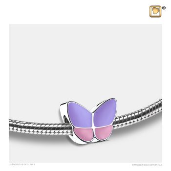 Breloque Axle - Ailes de l'espoir | Perle Lavande | Argent Sterling ;