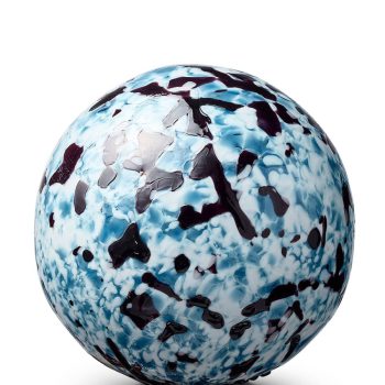 Urne en verre - Ampoule | 1,5 litre | Turquoise Noir Blanc