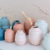 Mini urne - Urne en céramique | set de 150 ml et 650 ml avec vase assorti | différentes couleurs