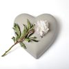 Pierre commémorative grande - Coeur gris | Boutique commémorative