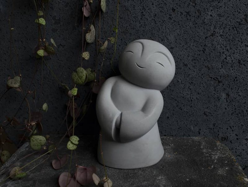 Figurine Jizo - grise | star child