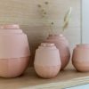 Mini urne - Urne en céramique | set de 150 ml et 650 ml avec vase assorti | différentes couleurs