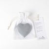Pierre commémorative moyenne - Coeur | gris