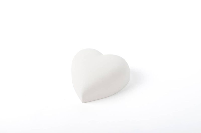 Pierre commémorative médium - Coeur | blanc (copie)