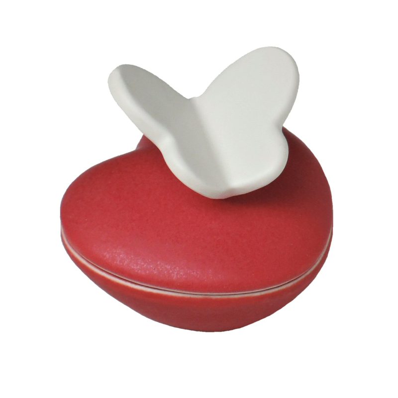 Mini urne - Coeur avec papillon | 0.012 litre