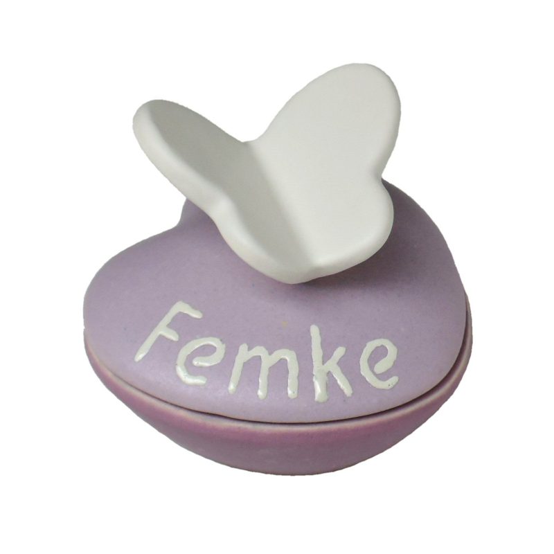 Mini urne - Coeur avec papillon | 0.012 litre