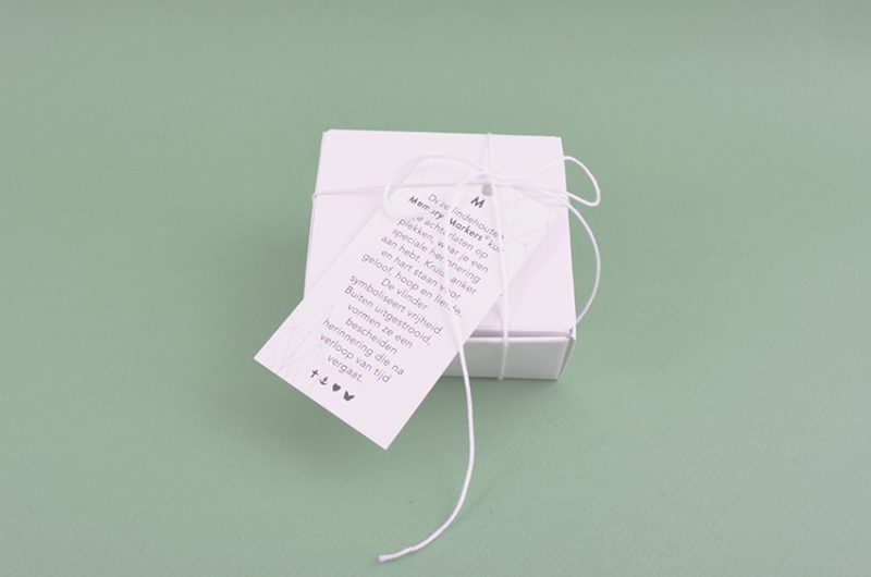 Marqueurs de mémoire - Bois | Mélange de papillons et de coeurs 20 pièces