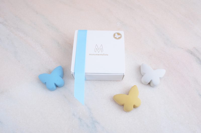 Pierre commémorative petit mélange - Papillon bleu | Edition limitée