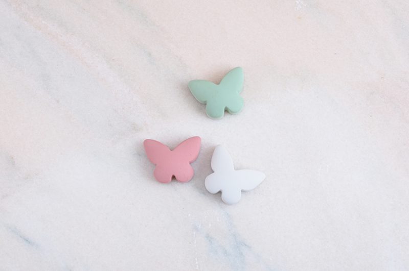 Pierre commémorative petit mélange - Papillon rose | Edition limitée