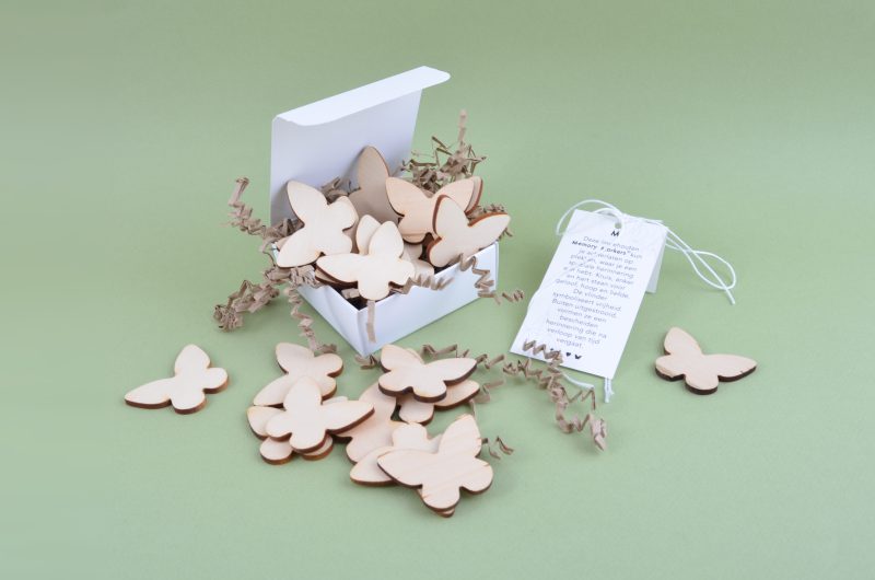 Marqueurs de mémoire - Bois | Papillons 20 pièces