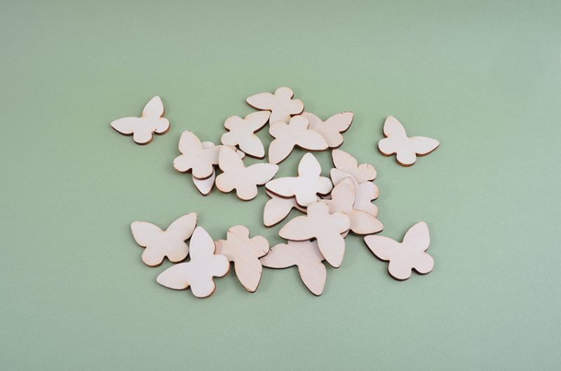 Marqueurs de mémoire - Bois | Papillons 20 pièces