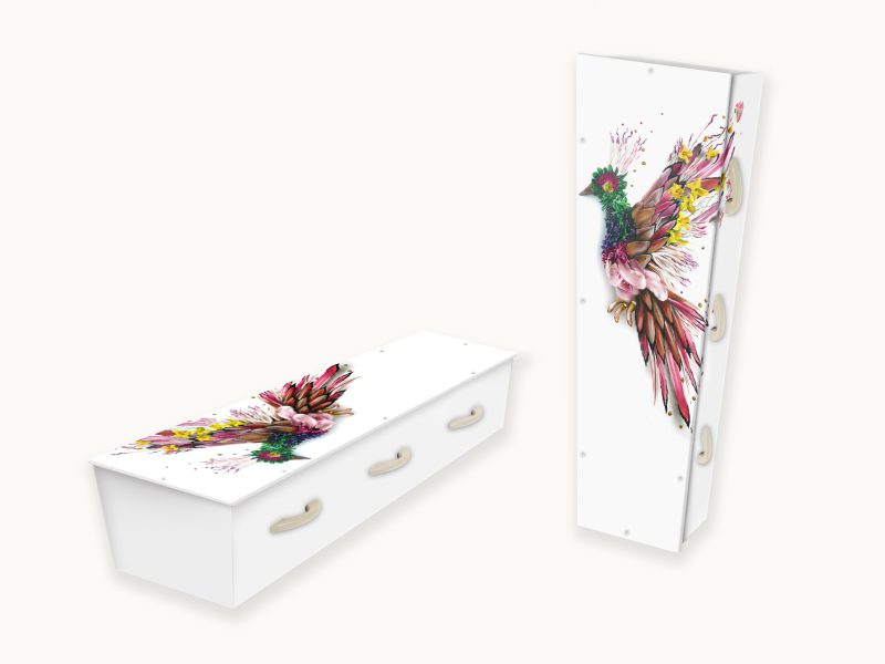 Tombstone coffin - Essential Flower Bird | Matériaux écologiques ;