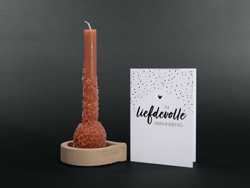 Boîte de réconfort - Herdenkingskaars | Bloemen