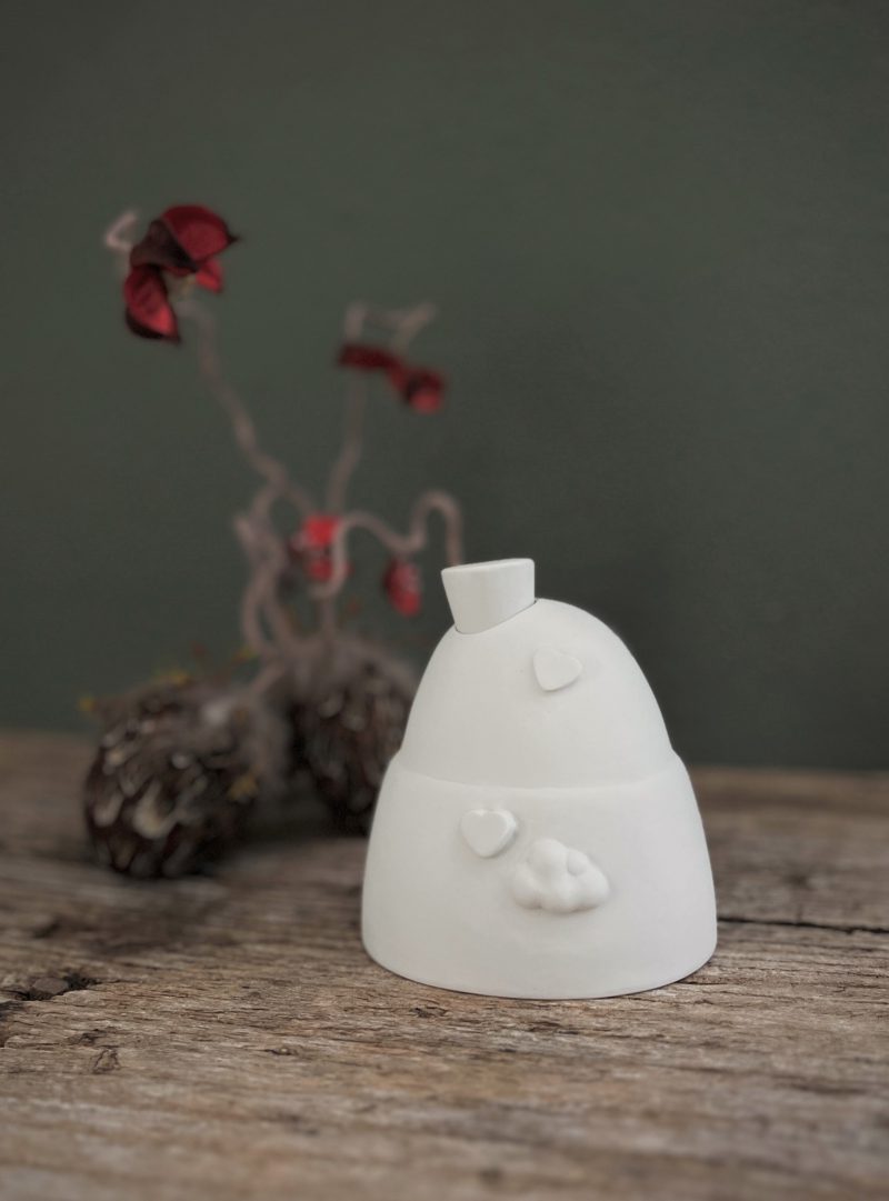Urn van keramiek - Stratus Cloud et Heart | 400 ml