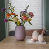 Mini urn – Keramische urn | medium 650 ml inclusief vaasje en waxinelichthouder | diverse kleuren - zalm