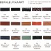 Impona kleurenkaart 10mm leer